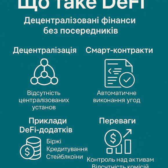 Що таке DeFi — інфографіка