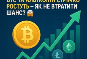 Графік зростання Bitcoin та альткоїнів на фоні криптовалютного ринку у 2025 році. прогноз BTC