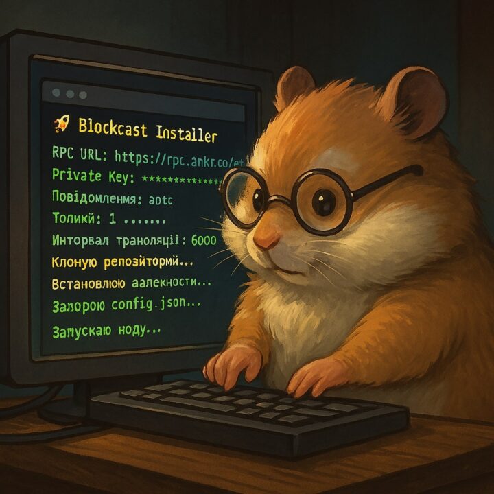 техно-хом’як у дії — саме той, хто безстрашно налаштовує Blockcast-ноду через термінал.